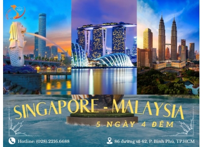 SINGAPORE - MALAYSIA - 5N4Đ - BAY VIETNAM AIRLINES
